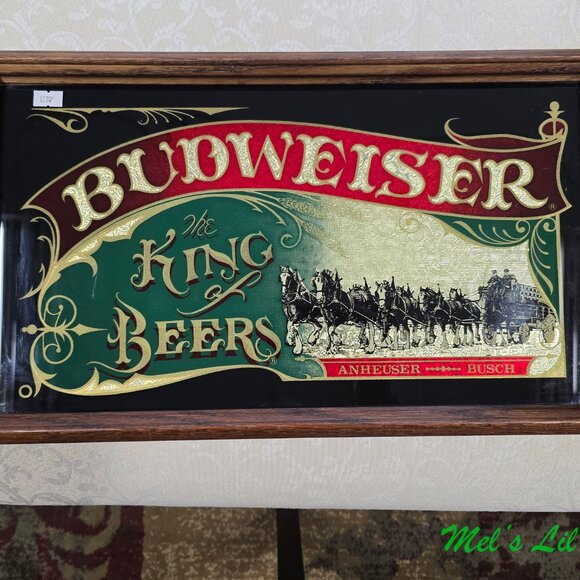 Vintage King Of Beers Budweiser Bar Tray - Picture 2 of 4